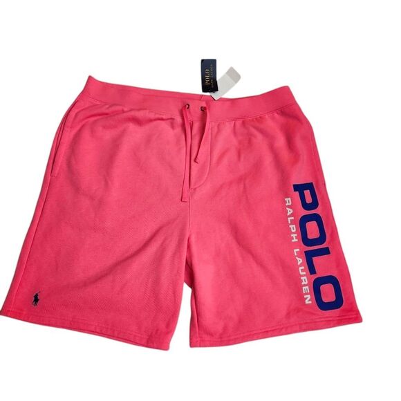 Polo‎ by Ralph Lauren Pink Athletic Shorts with Elastic Waistband Sz 1XB NEW - Picture 3 of 10